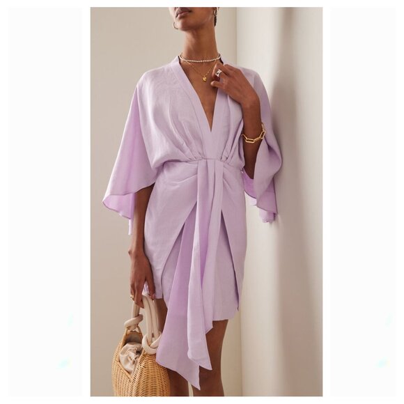 SIGNIFICANT OTHER Lola Linen Blend Mini Dress - Picture 1 of 8